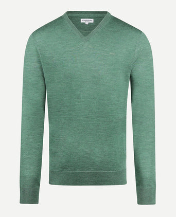 Sweater V-neck Luxe Merino | Ice Green