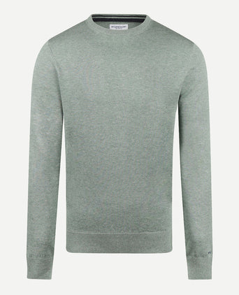 Sweater Round Neck Cotton | Ice Green
