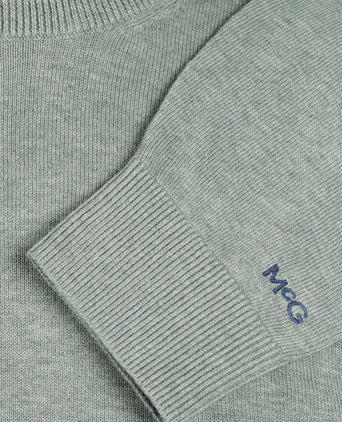 Trui Ronde Hals Cotton | Ice Green