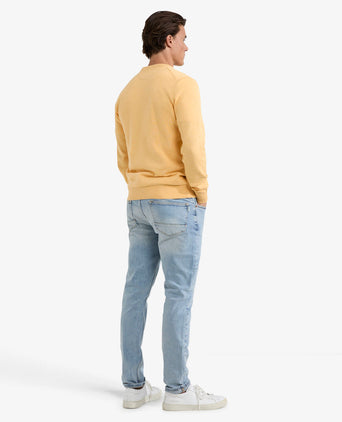 Trui Ronde Hals Cotton | Lemon Yellow