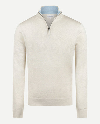 Sweater Zip Collar Cotton | Kit