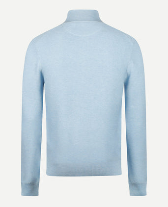 Cardigan Cotton with Logo | Light Blue