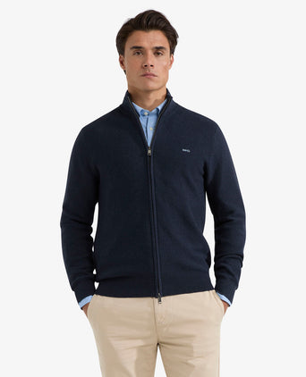 Vest Cotton with Logo | Navy