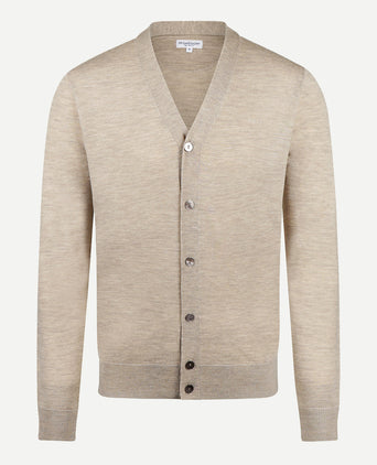 Vest Luxe Merino Button Closure | Sand