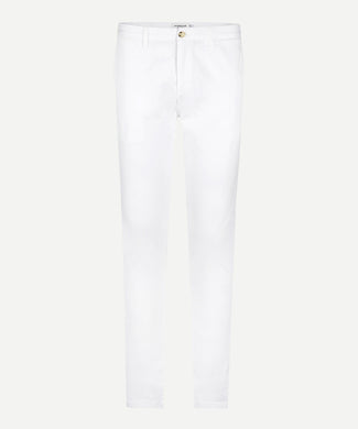 Chino Garment Dyed Modern Fit | White Chino Garment Dyed Modern Fit | White