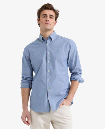 Overhemd Oxford Stretch | Navy