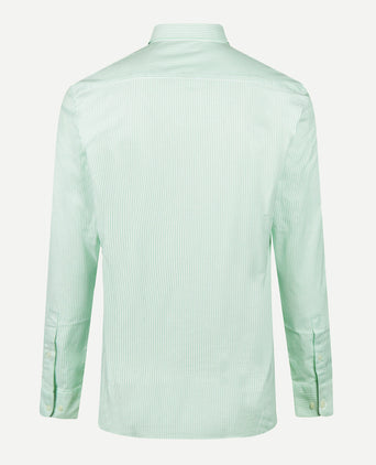 Overhemd Oxford Stretch Kleine Streep | Light Green
