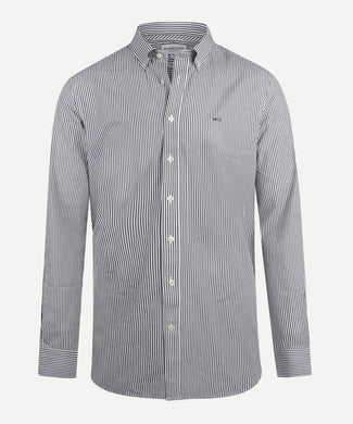 Shirt Poplin Stretch Stripe | Navy Shirt Poplin Stretch Stripe | Navy