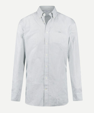 Shirt Poplin Stretch Stripe | Light Olive Shirt Poplin Stretch Stripe | Light Olive