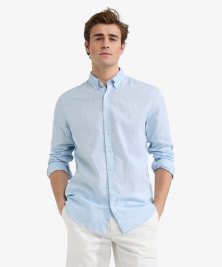 Shirt Linen Cotton | Light Blue Shirt Linen Cotton | Light Blue