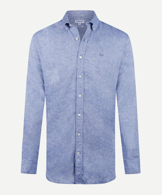 Shirt Linen Cotton | Vintage Blue Shirt Linen Cotton | Vintage Blue