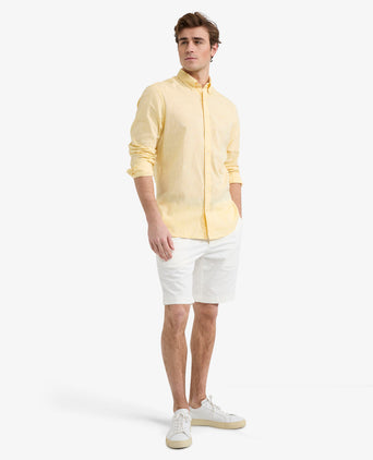 Overhemd Linnen Katoen | Lemon Yellow