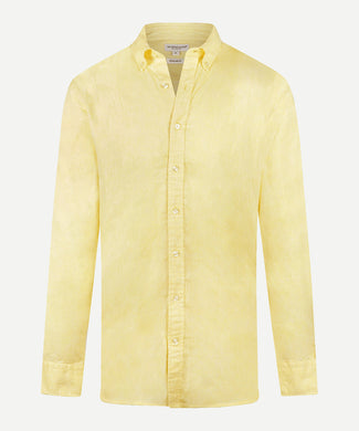 Shirt Linen Cotton | Lemon Yellow Shirt Linen Cotton | Lemon Yellow
