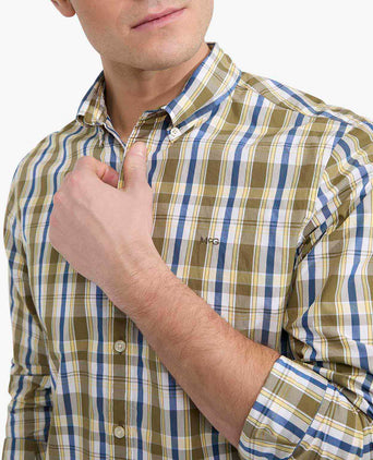 Overhemd Classic Ruit | Olive