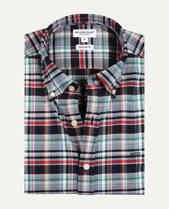 Overhemd Casual Ruit | Navy