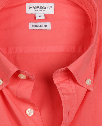 Overhemd Summer Poplin | Coral Red