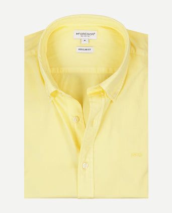 Overhemd Summer Poplin | Lemon Yellow