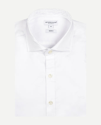 Overhemd Slim Fit Luxe Twill | White
