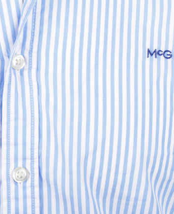 Overhemd Slim Fit Grote Streep | Medium Blue