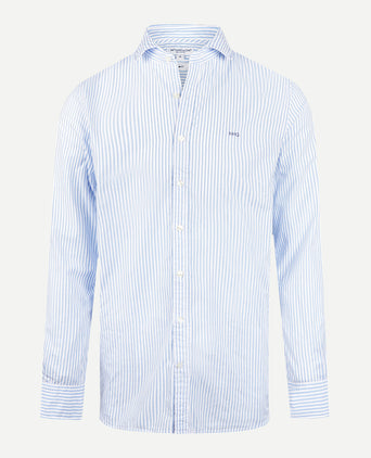 Overhemd Slim Fit Grote Streep | Medium Blue