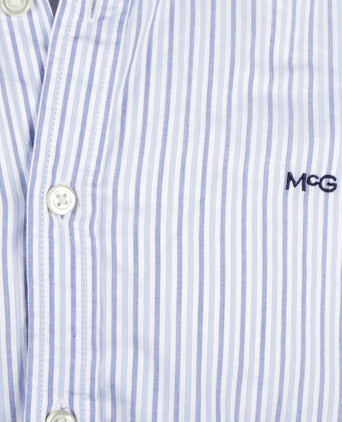 Overhemd Slim Fit Driedubbele Streep | Medium Blue