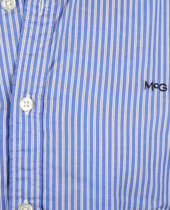 Overhemd Slim Fit Dubbele Streep | Medium Blue