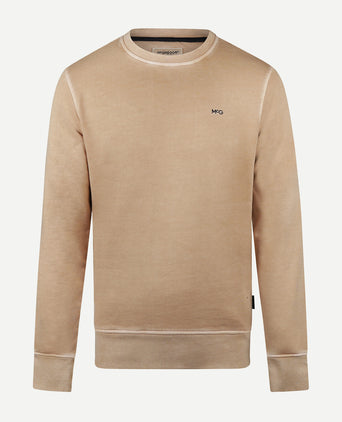 Sweater Garment Dyed | Sand