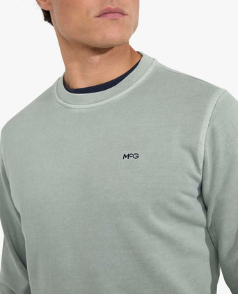 Sweater Garment Dyed | Ice Green