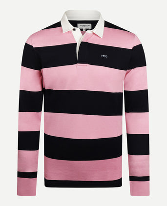 Rugbytrui Grote Strepen | Light Pink