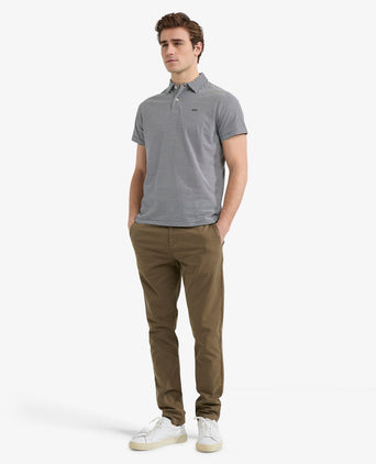 Polo Jersey Gestreept | Navy