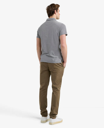 Polo Jersey Gestreept | Navy