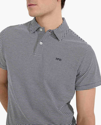 Polo Jersey Gestreept | Navy