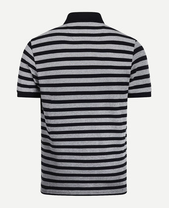Polo Piqué Oxford Striped | Navy