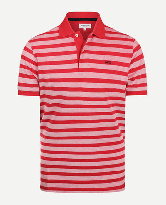 Polo Piqué Oxford Striped | Red
