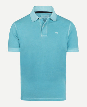 Polo Piqué Garment Dyed | Aqua