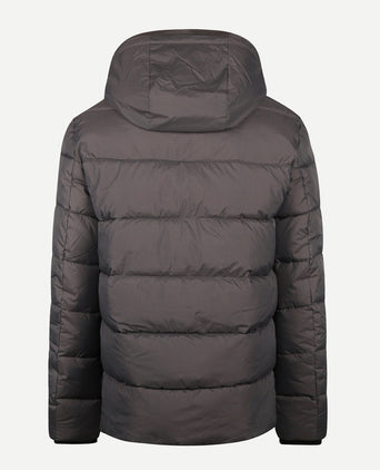 Hooded Bomber Jacket | Dark Grey