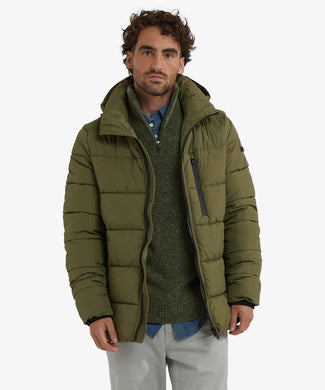 Hooded Bomber Jacket | Moss Green Hooded Bomber Jacket | Moss Green