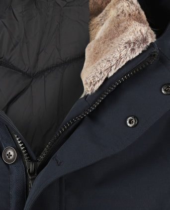 Parka Coat | Navy