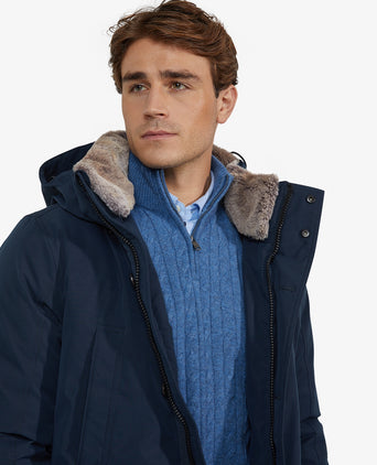 Parka Coat | Navy