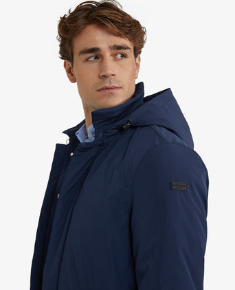 Hooded Raincoat | Navy