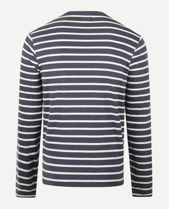 Striped Long Sleeve T-Shirt | Navy