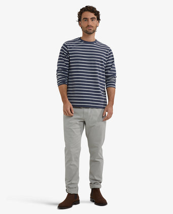 Striped Long Sleeve T-Shirt | Navy