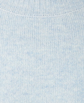 Lambswool Round Neck Sweater | Ice Blue