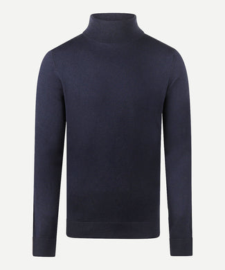 Turtleneck Cotton Merino Wool | Navy Turtleneck Cotton Merino Wool | Navy