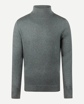Turtleneck Cotton Merino Wool | Winter Sage