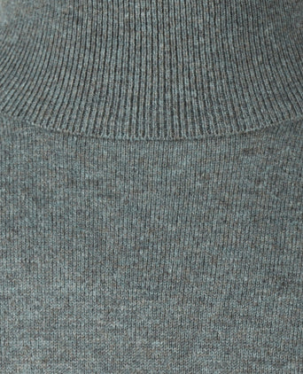 Turtleneck Cotton Merino Wool | Winter Sage