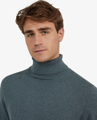 Turtleneck Cotton Merino Wool | Winter Sage