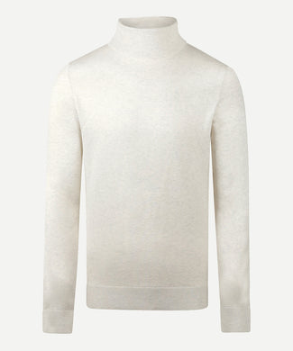 Turtleneck Cotton Merino Wool | Off White Turtleneck Cotton Merino Wool | Off White