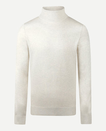 Turtleneck Cotton Merino Wool | Off White