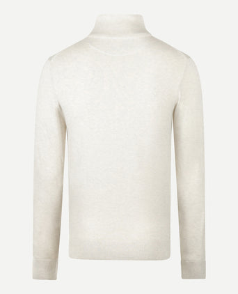 Turtleneck Cotton Merino Wool | Off White